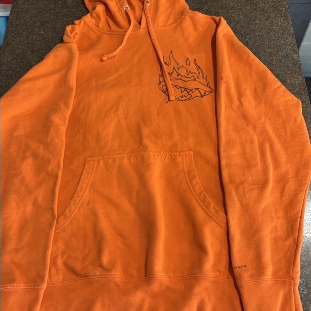 Tate McRae Vicious Hoodie Orange Graphic Sweatshirt Limited To 25 Size Small